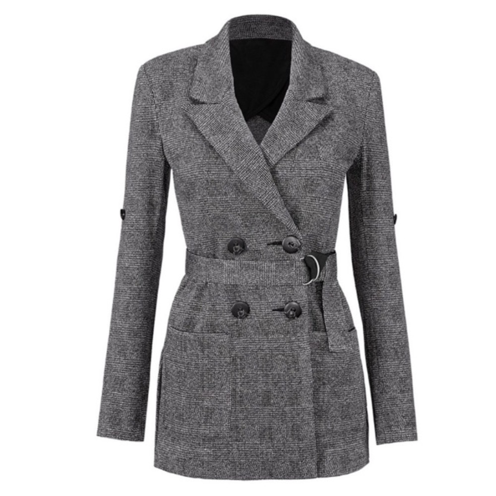 Cabi ‘Bond’ Black & White Belted Blazer Size Small - Picture 3 of 16
